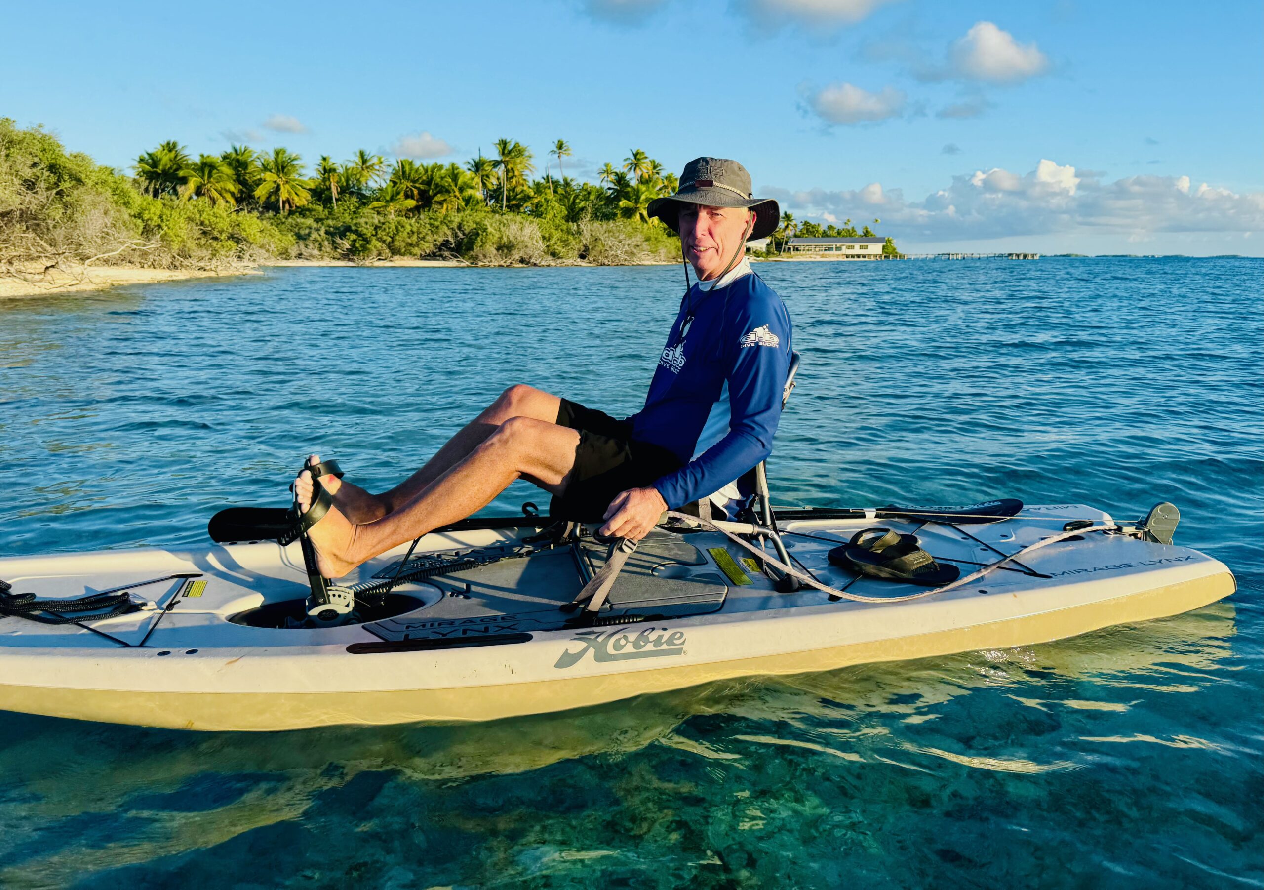 Kayaking on Raroia