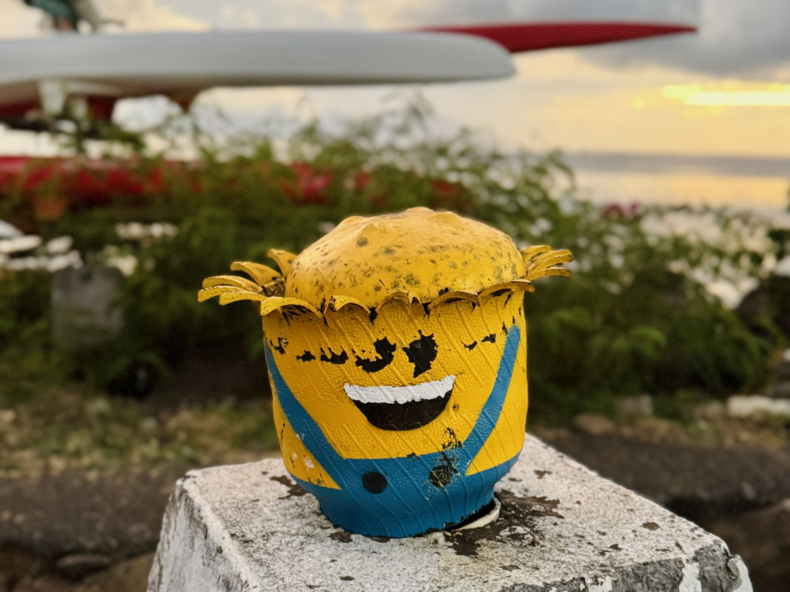 A sculpture just outside Pafao Park, Tahiti